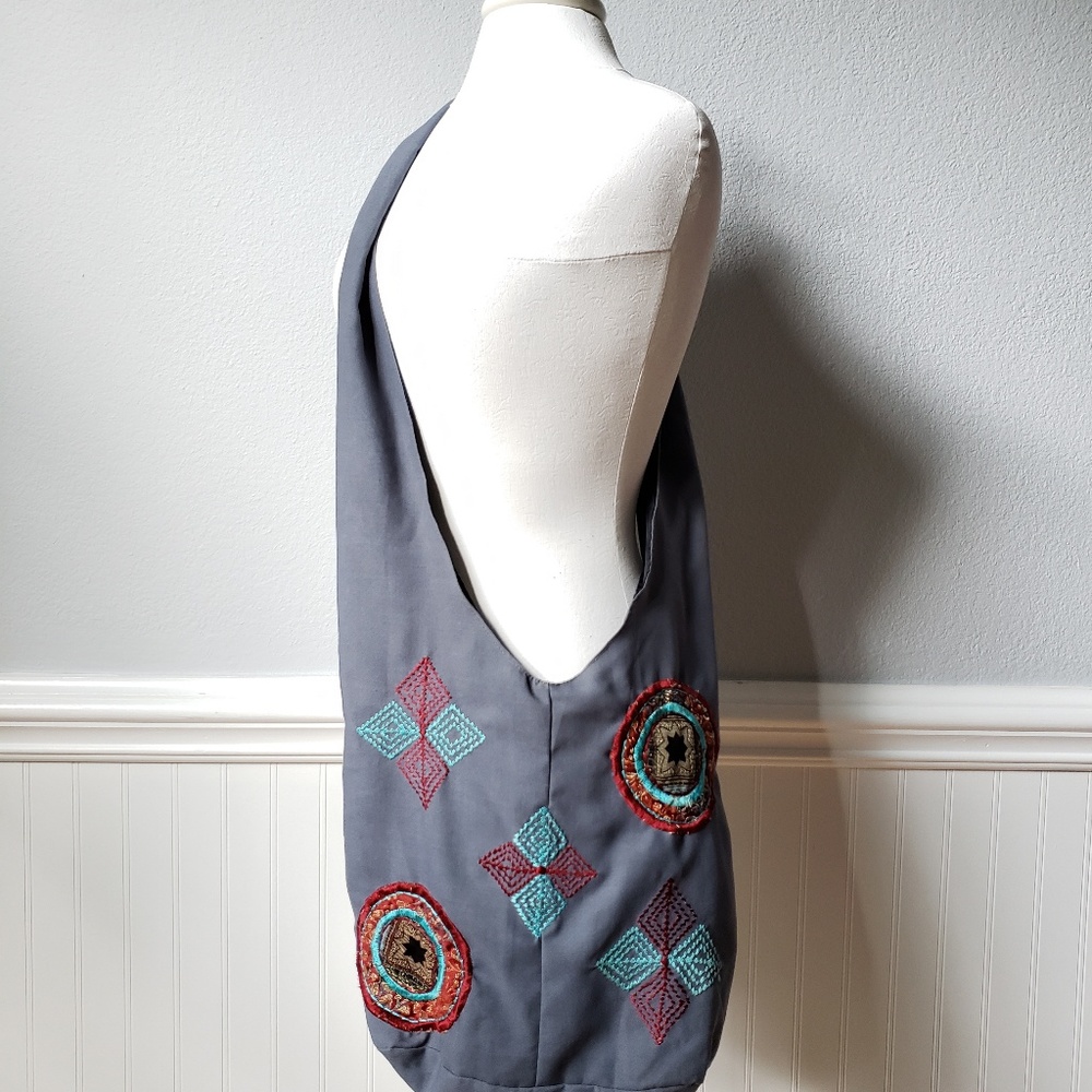 Crossbody boho hippie bag